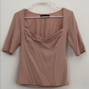 Reformation blush pink scoop top